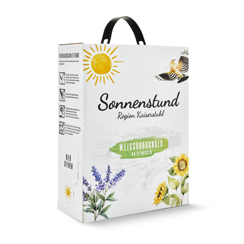 Sonnenstund Weißburgunder, Bag-in-Box, QbA halbtrocken, 3 L