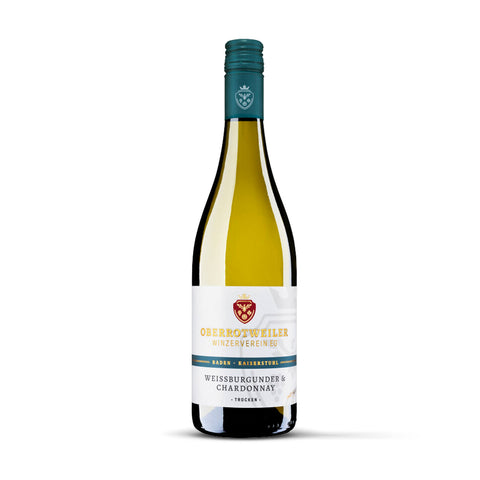 Weissburgunder Chardonnay, QbA, trocken, 0,75 L
