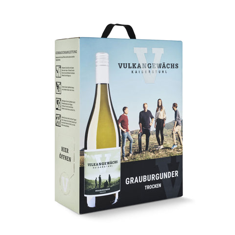 Vulkangewächs Grauburgunder, Bag-in-Box, QbA, trocken, 3 L