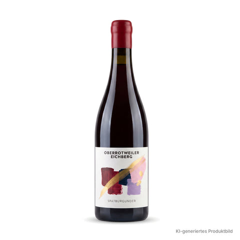 Oberrotweiler Eichberg Spätburgunder 0,75l  Lagenwein mit Naturkork - KI generierte Produktabbildung